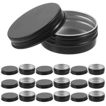 20Pcs кръгла форма алуминиеви буркани празен грим крем калай контейнери гърне кутии за козметика