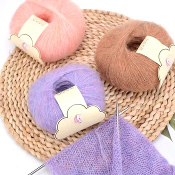 25g/Roll плътен цвят прежда плетене тънки меки плетене на една кука прежди за ръчно плета жилетка пуловер шал шал нишка DIY шевни консумативи