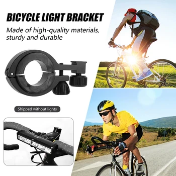  2pcs велосипед светлина притежателя алуминиева сплав практичен велосипед светлина предна скоба лек безопасно колоездене подмяна доставки