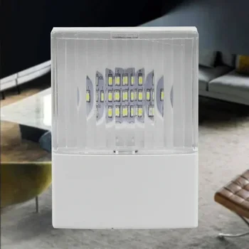 2pcs / партида Мини LED аварийно осветление на открито преносим къмпинг домакинство зареждане стена монтирани светлина нощ гнездо предупредителна лампа