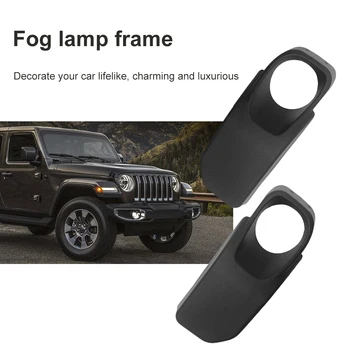 2pcs Предна пластмасова лампа за мъгла за 2007-2017 Jeep Wrangler JK 10-та годишнина броня декорация рамка