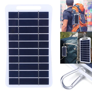 2W 5V зарядно устройство за слънчеви панели Телефон Power Bank Слънчев панел за зареждане Водоустойчиво зарядно устройство за батерии Type-C за къмпинг Backpacking Пешеходен туризъм