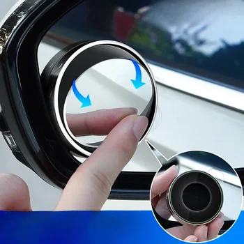 2бр автомобил спомагателно огледало за обратно виждане сляпо петно огледало за заден ход кола огледало за обратно виждане 360° въртящо се широкоъгълно огледало за сляпо петно