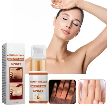 2бр Акантоза Нигриканс спрей масло за отстраняване на тъмни петна Изсветляване на кожата Acantho Clear Therapy Spray 30ml