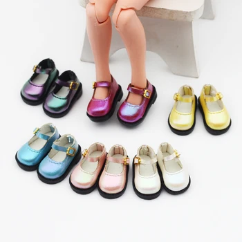 3.2CM многоцветни обувки за 1/6 кукла Blythes като за 1/8 BJD мини прекрасни PU кожени сандали играчки обувки кукла дрехи аксесоари