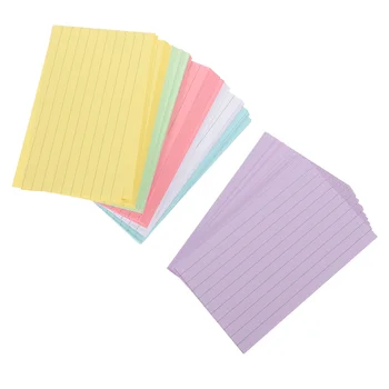 300 листа цветни индексни карти флаш празен меморандум хартия малка бележка обучение флашкарти офис