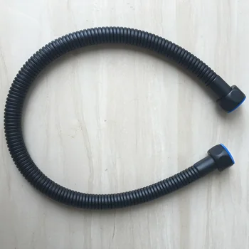 304 неръждаема стомана PVD галванично черна тръба тоалетна вода входяща тръба 50cm/30cm G1/2