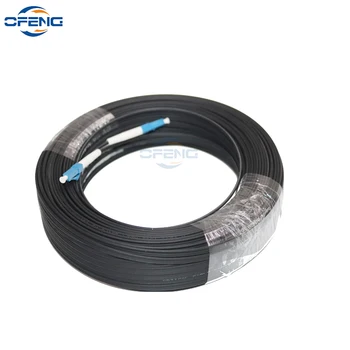 30M 3 стомана 1 сърцевина LC UPC до LC UPC вътрешен външен оптичен кабел FTTH влакно кръпка кабел единичен режим симплекс G675A1