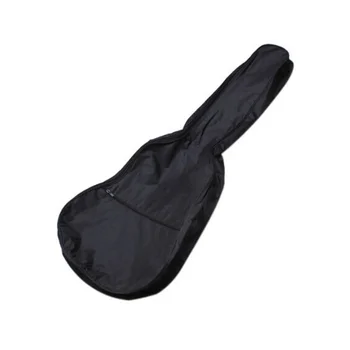 38-инчов водоустойчив мек калъф за китара чанта с каишка (черен)