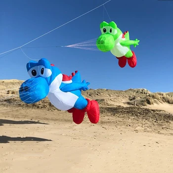 3m Dragon Kite висулка високо качество найлон меки надуваеми шоу кайт линия пране открит забавни играчки
