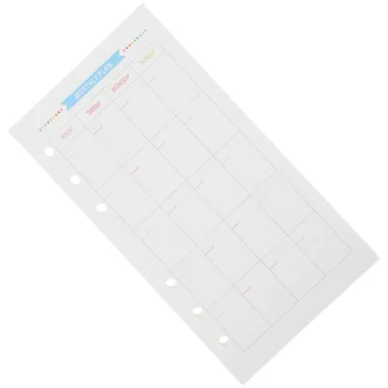 40 листа размер 6-дупка хартия пълнители за тетрадка плановик дневник млечни