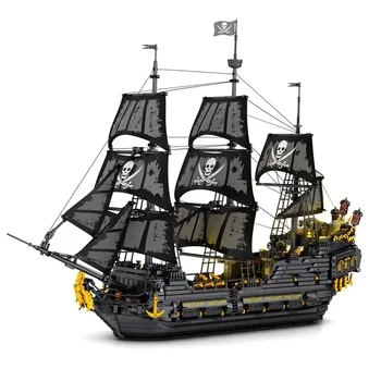 4708PCS Нов филм MOC 66036 пиратски кораб черна перла военен кораб строителни блокове модел тухли играчки за деца момчета рожден ден