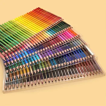 48/72Colors Маслени дървени цветни моливи Акварел молив скица Рисуване молив комплект за рисуване изкуство Supplie