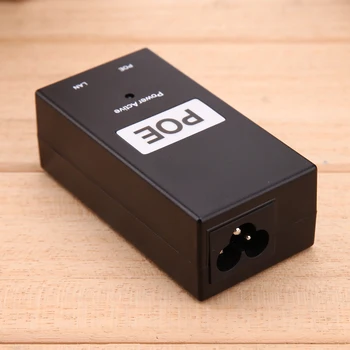 48V 0.5A 24W настолен POE захранващ инжектор Ethernet адаптер за видеонаблюдение