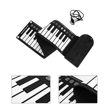 49 клавиши сгъваемо пиано преносимо гъвкаво електронно цифрово музикално пиано клавиатура