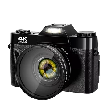 4K WIFI уеб камера реколта видео рекордер 48MP стрийминг камера камера с широкоъгълен обектив