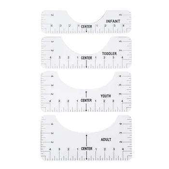 4pcs тениска подравняване владетел T риза подравняване инструмент за диаграма чертеж шаблон облекло модел дизайн DIY шевни инструменти