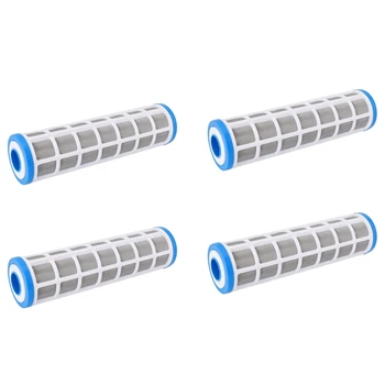 4X 10 инчов филтър от неръждаема стомана телена мрежа касета вода пречиствател предварително филтър за предотвратяване на мащаба