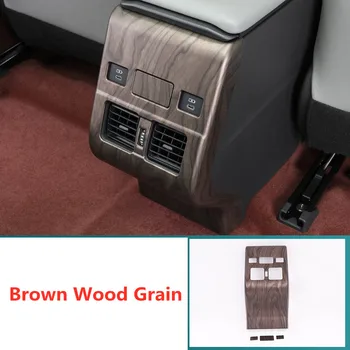 4бр Дървесно зърно / въглеродни влакна отпечатани автомобилни интериорни стайлинги заден изход задна предпазител стик капак за Toyota bZ4X 2022