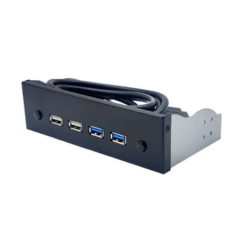5.25 инчов USB преден драйвер Portable 19 пинов / 9 пинов към USB USB 2.0