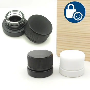 50pcs Стъклен буркан 3G с буркани за заключване за сигурност Крем за лице Бутилки за съхранение Кутия за съхранение Контейнер за грим Козметични буркани Сенки за очи Балсам за устни Pot