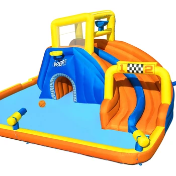 53377 Super Speedway Mega Outdoor Portable Детски басейни Голям надуваем воден парк