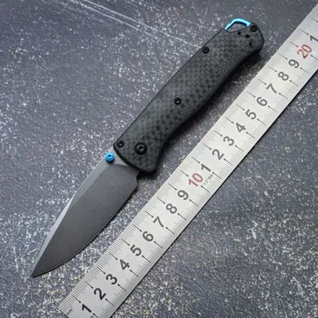 535# Сгъваем нож Дръжка от въглеродни влакна Mark S90V Blade Открит къмпинг Ловни тактики Риболов Оцелее Джоб кухня EDC инструменти