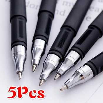 5pcs 0.5mm гел писалка черен матов офис писалка писане канцеларски вода писалка студент изпит специална писалка офис аксесоари стационарни