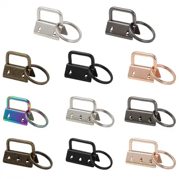 5Pcs ключодържател Хардуер Wristlet Keychain Hand Craft Осъществяване чанта гривни консумативи опашка клип с ключодържатели чанта части аксесоари