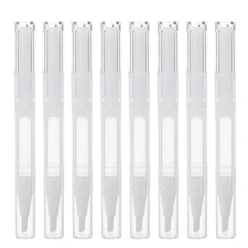 6/10/21Pcs Прозрачен празен нокти масло обрат писалка козметика контейнер гланц за устни апликатори течна тръба лак за нокти (NO.1, 3ml)