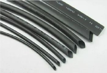 6 Размери Черно термосвиваема тръба комплект изолация ръкави CCFL лампи запояване материал (1.0mm-5.0mm) безплатна доставка