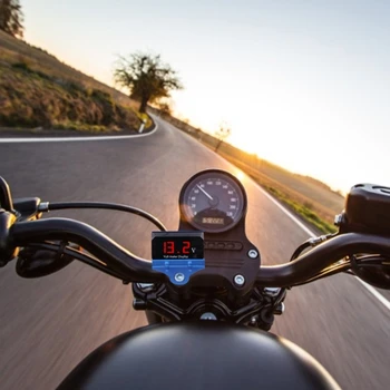67JE правоъгълник мотоциклет габарит монтиране скоба вода температура волтметър притежателя алуминий