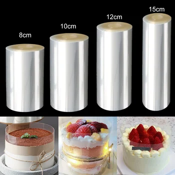 8-15cm торта декориране яки замяна ацетат ролки прозрачни шоколад торта лента за сладкиши околните край декориране
