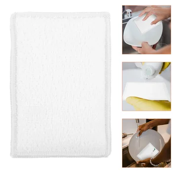 8 бр бамбукови влакна търкане кърпа измиване подложка за чинии гъби за миене на съдове