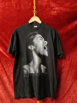 90s Jazz Billie Holiday Tee мъжка тениска