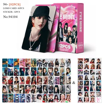 92Pcs Kpop Idol IVE Photocards Нов албум I'VE MINE Висококачествена пощенска картичка Lomo Yujin Wonyoung Gaeul Rei Fan Collection Подарък