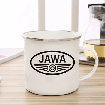 A чаша JAWA Мотоциклет модна марка емайл чаша кафе чай мляко чаша къмпинг чаша фенове възпоменателен подарък чаша