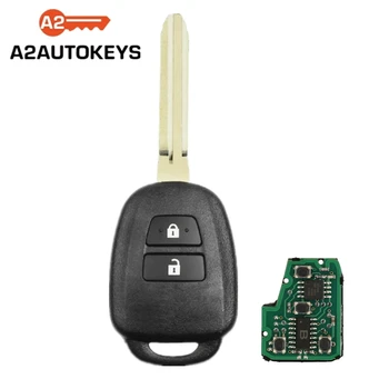 A2AUTOKEYS B71TA 2 бутона 433MHz 89070-0D580 G / H чип Smart Remote Car Key за Toyota Yaris 2014-2017 Vios 2013-2016 TOY43
