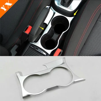 ABS Matte Car Front Water Cup Holder Frame Strip Cover Trim Car Styling Accessories for Opel Mokka Buick Encore 2012 14 15 2016