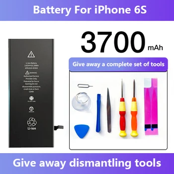 Aleaivy телефон батерия за iPhone 6S iPhone6S IP6S безплатен комплект инструменти за ремонт 3700mAh оригинален висок капацитет Bateria замяна 2023D