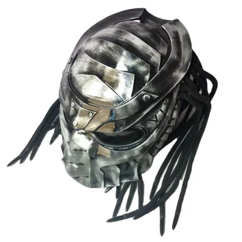 Alien vs. Predator дизайн лазерна инфрачервена мотоциклетна каска за езда за дневна и нощна употреба