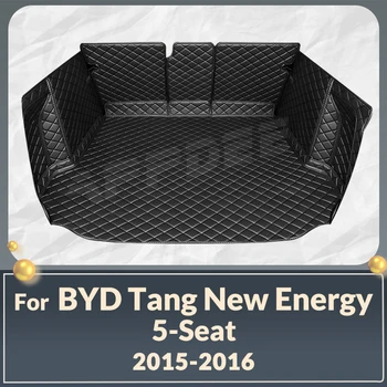 Auto пълно покритие багажника мат за BYD Tang 5-местен New Energy 2015 2016 Car Boot Cover Pad Cargo Интериорен протектор Аксесоари