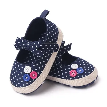 Baby Girls Boys Dot Print Sneaker Casual Anti-Slip Rubber Sole Infant Toddler Shoes for Outdoor Activity