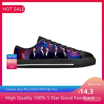 Backstreet Boys Pop Rock Band Music Singer Мода Ежедневни платнени обувки Low Top Удобни дишащи 3D печат Мъже Дамски маратонки