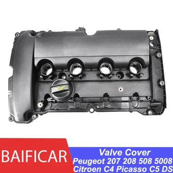 Baificar Нов оригинален капак на клапана на цилиндъра на двигателя & Уплътнение V759886280 За Peugeot 207 208 508 5008 Citroen C4 Picasso C5 DS 1.6T