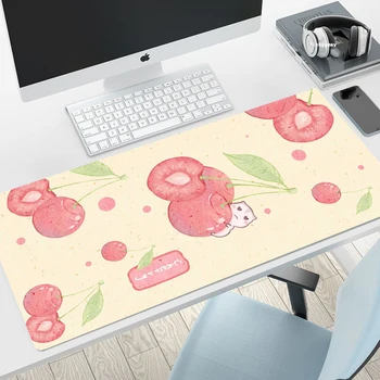 Big Office Mousepad Fruit A Hamster Desk Protector Pad on the Table Pads XXl Pink Mouse Pad Extended Pad Deskmat Office Carpet