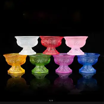 Buddhism Offering Cup Buddhism Cup Colorful Colored Glaze Cup Holy Water Cups 7 Piece Set Будистки консумативи Dharma Cups Bowl
