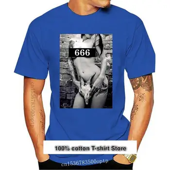 Camiseta Unisex con estampado de calavera para hombre y mujer, camisa Sexy divertida con tatuaje, 666, 1299, 2021