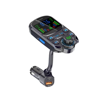 Car FM предавател Bluetooth безжичен Handsfree аудио MP3 музикален плейър QC 3.0 бързо зарядно кола аксесоари TF карта U диск