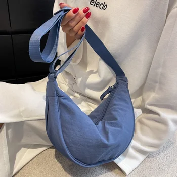 Casual найлон Hobos Crossbody чанта за жени дизайнер рамо чанти голям капацитет голяма пазарска чанта дама пътуване купувач чанта женски портмонета 2023